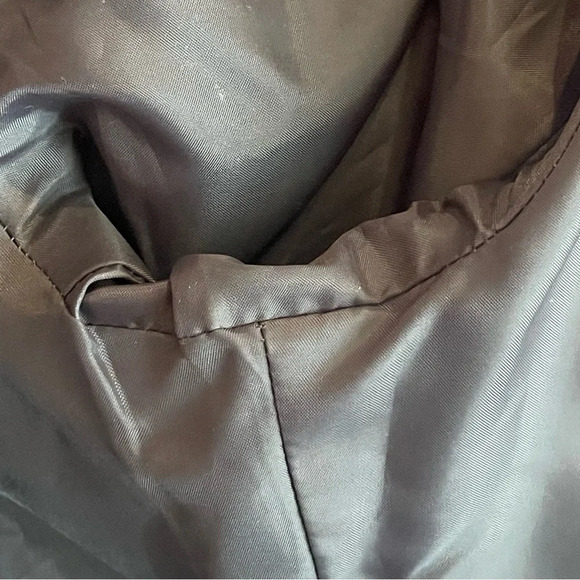 Giorgio Sant’ Angelo Gray Pinstripe Silver Button Shoulder Pad Blazer 12 - Picture 8 of 8